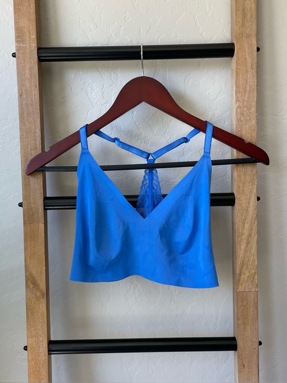 Victoria's Secret Bright Blue Lace-Back Bralette